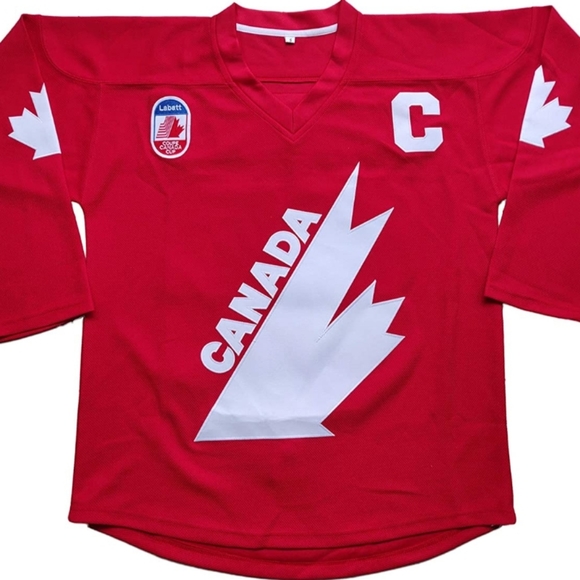 NEW Mens Wayne Gretzky Canadian Hockey Jersey Red - Picture 5 of 12